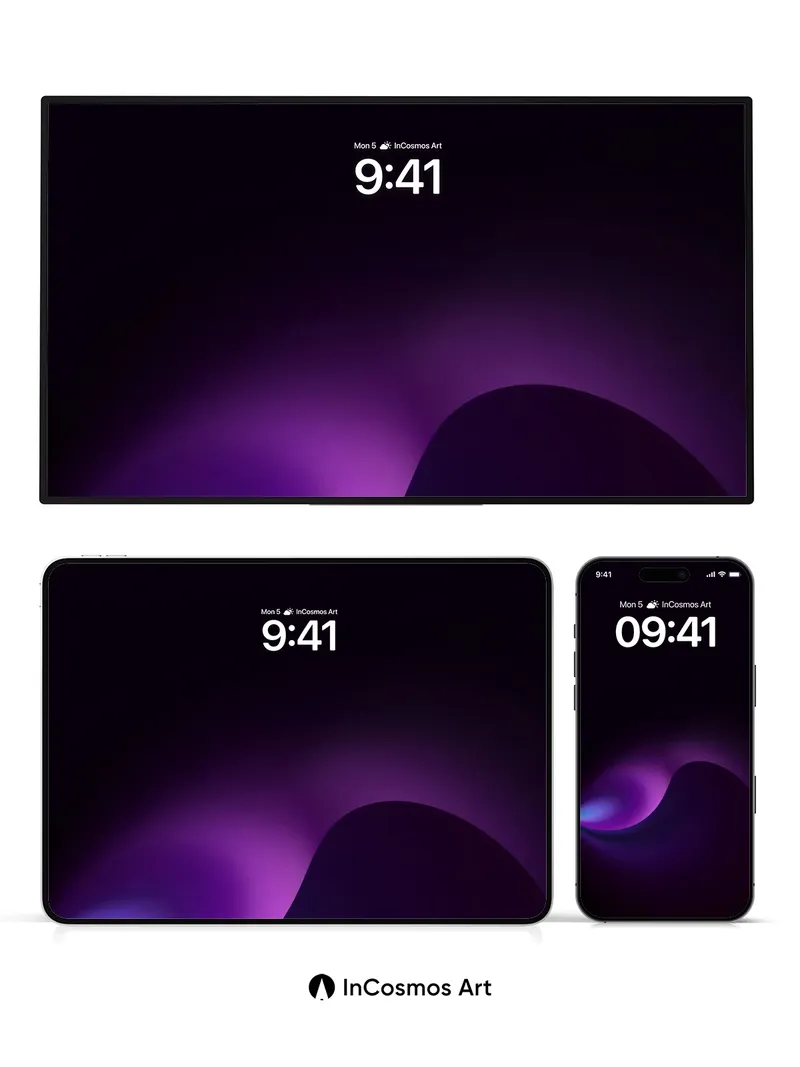 Nocturnal Wave Wallpaper with Ethereal Light