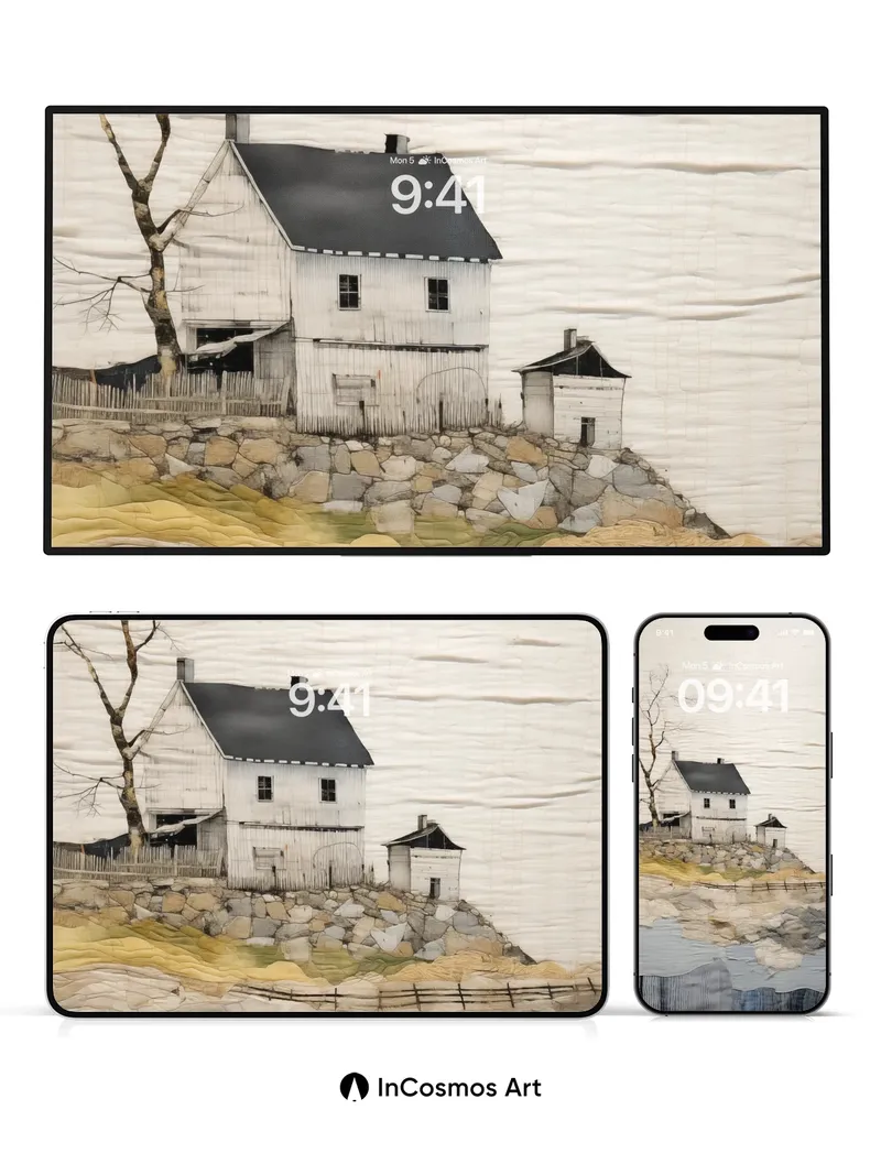 Silent Stone Wallpaper with Winter Whispers