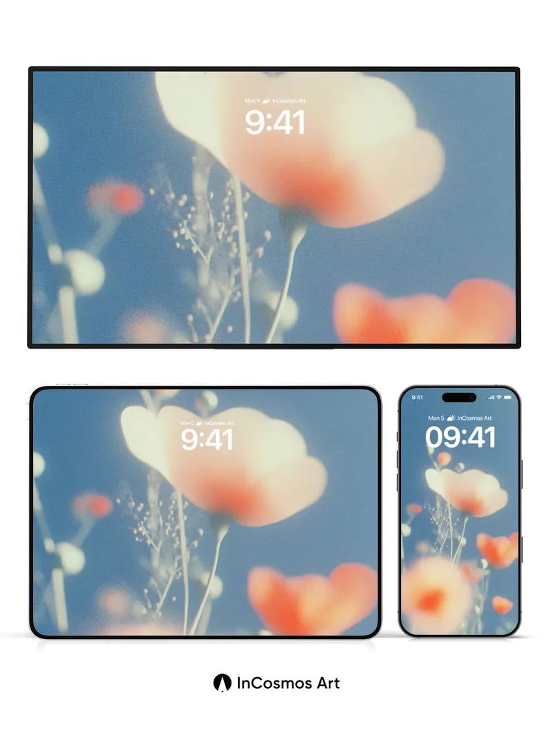 Serene Bloom Wallpaper with Ethereal Light