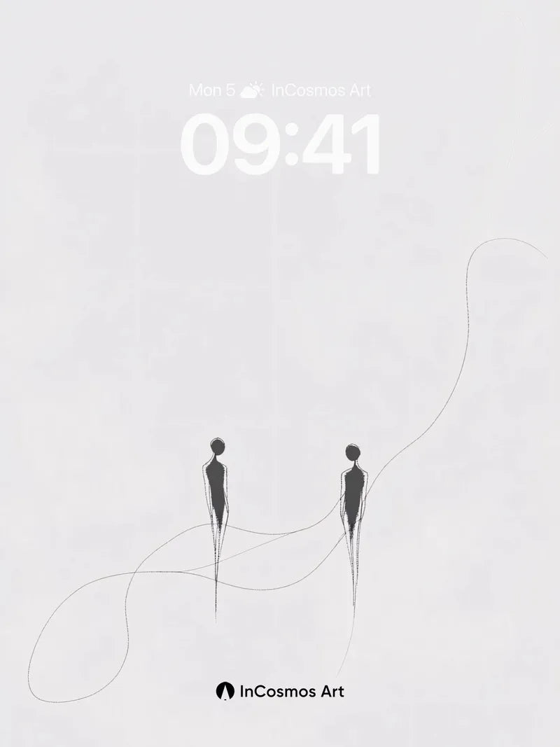 Silent Path Wallpaper with Whispering Lines