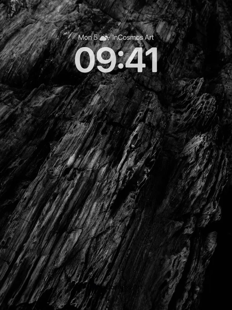 Charred Silence Wallpaper with Fractured Light