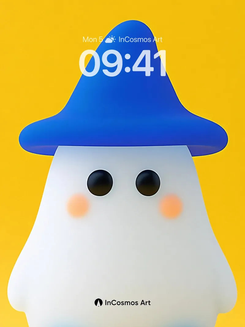 Playful Mushroom Wallpaper with Soft Glow wallpaper for iPhone, iPad & Mac