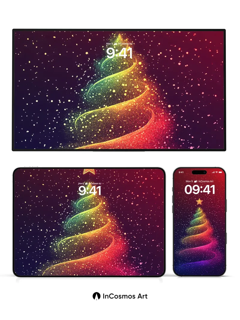 Cosmic Spiral Wallpaper with Starlight Core