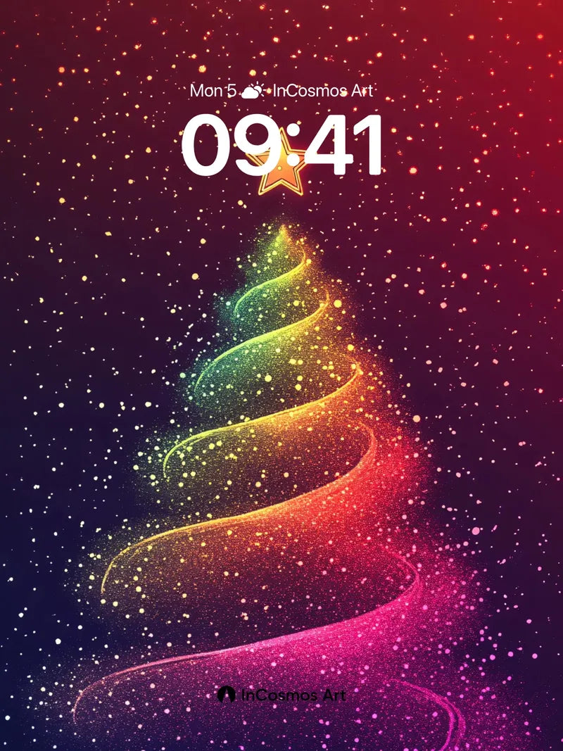 Cosmic Spiral Wallpaper with Starlight Core