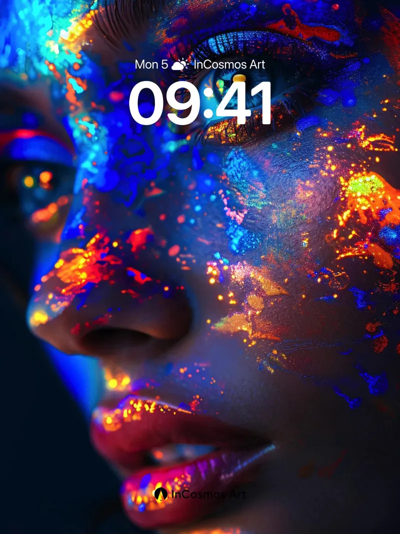 Neon Pulse Wallpaper with Living Light