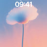 Serenity Cloud Wallpaper with Ethereal Stem wallpaper for iPhone, iPad & Mac