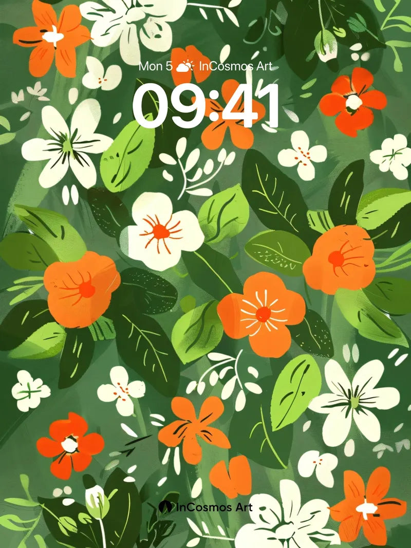 Lush Garden Wallpaper with Hidden Petals wallpaper for iPhone, iPad & Mac