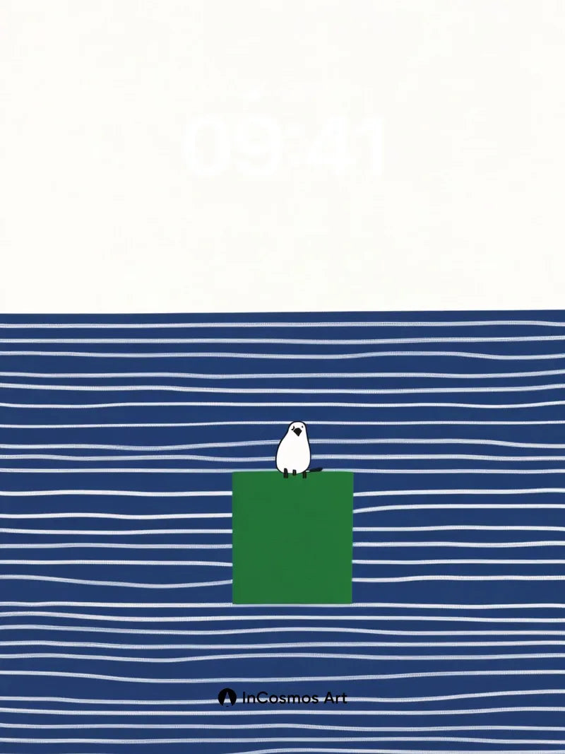 Solitary Serenity Wallpaper with Floating Island