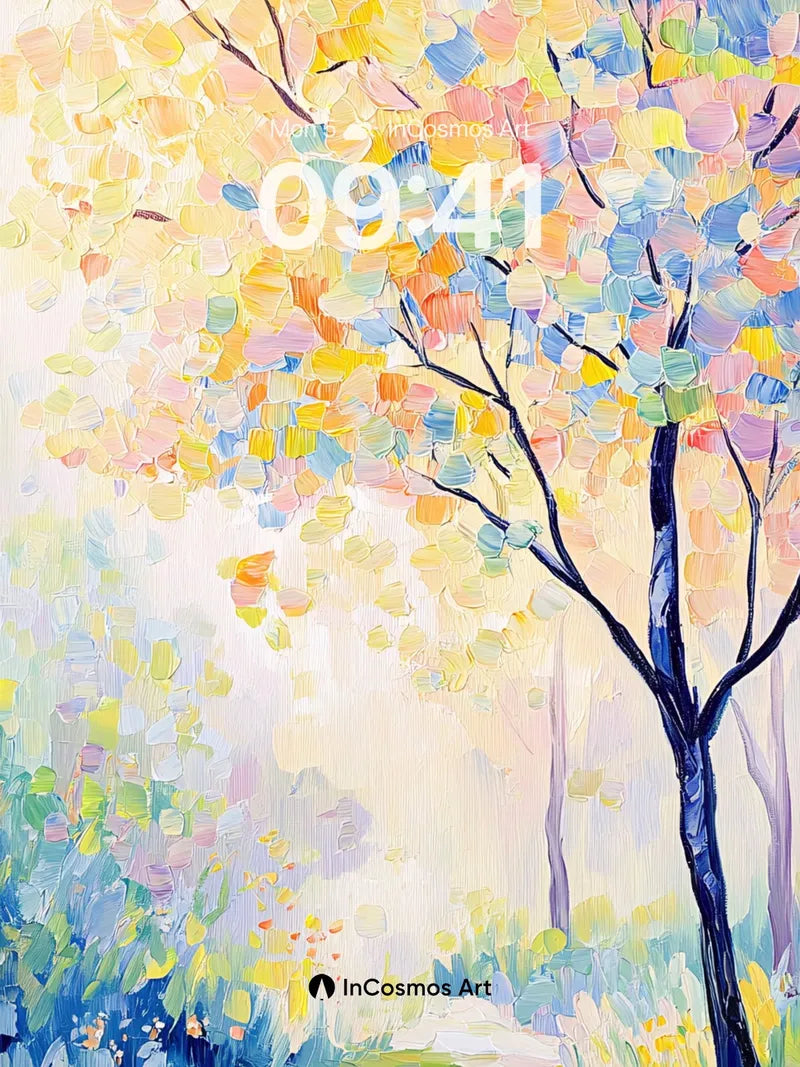 Luminous Path Wallpaper with Dappled Light