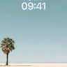 Serenity Palm Wallpaper with Infinite Horizon wallpaper for iPhone, iPad & Mac