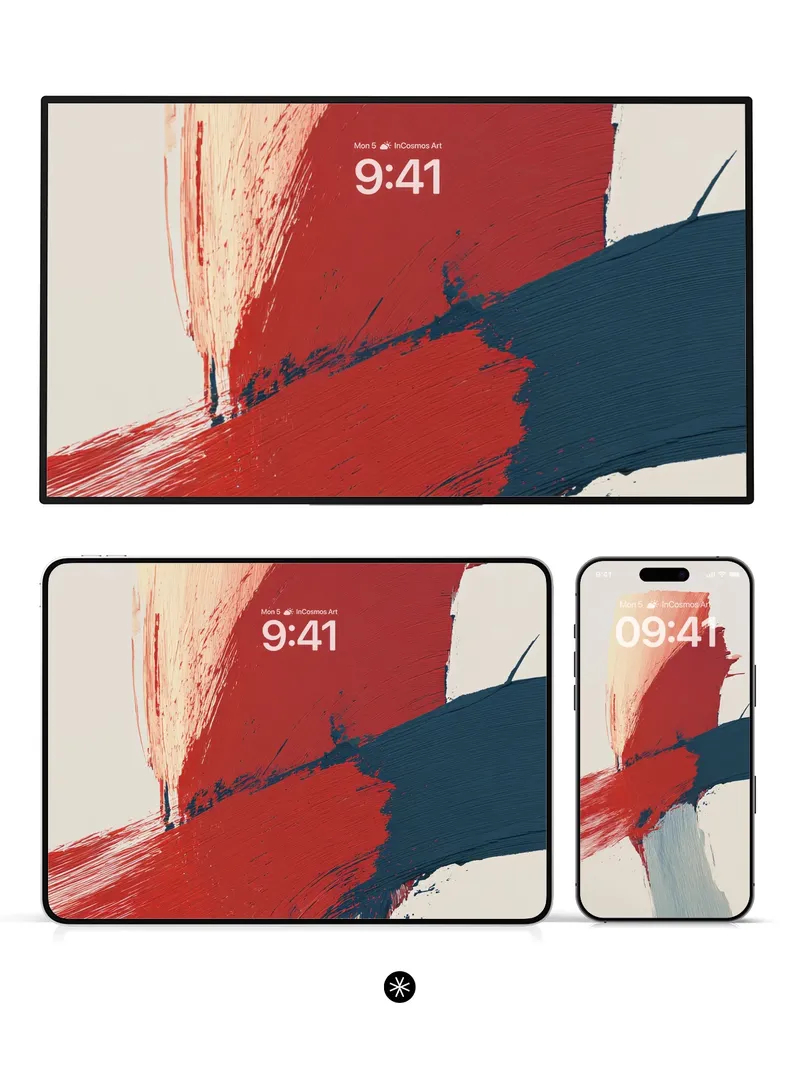 Bold Brushstroke Fusion Wallpaper