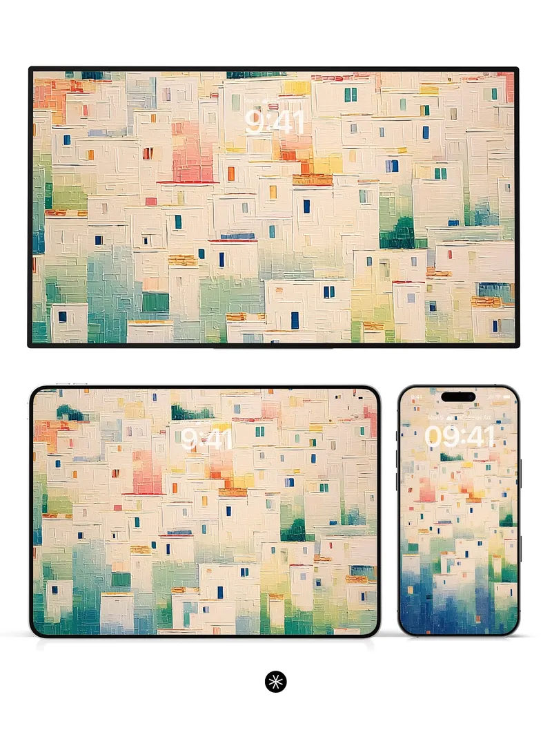 Abstract Cityscape Wallpaper 4K for iPhone Lock Screen