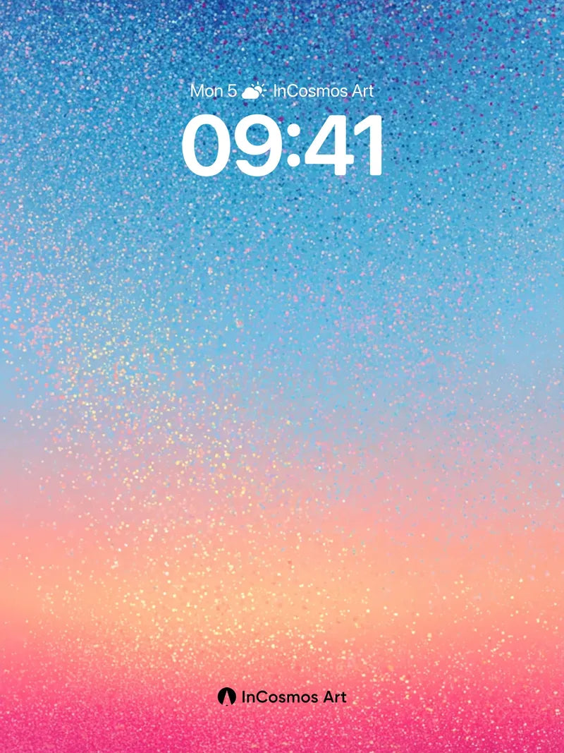 Cosmic Dust Wallpaper with Ethereal Gradient