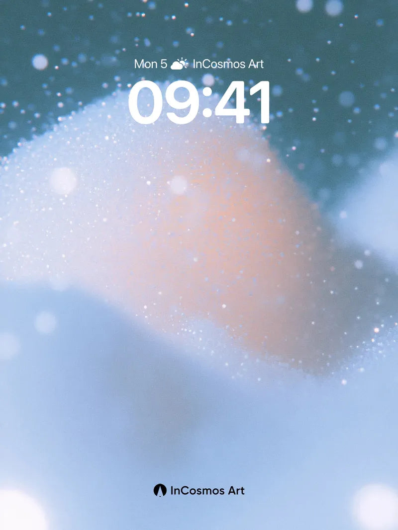 Frostbloom Mirage Wallpaper with Celestial Dust