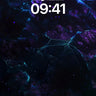 Cosmic Veil Wallpaper with Fractal Crystals wallpaper for iPhone, iPad & Mac