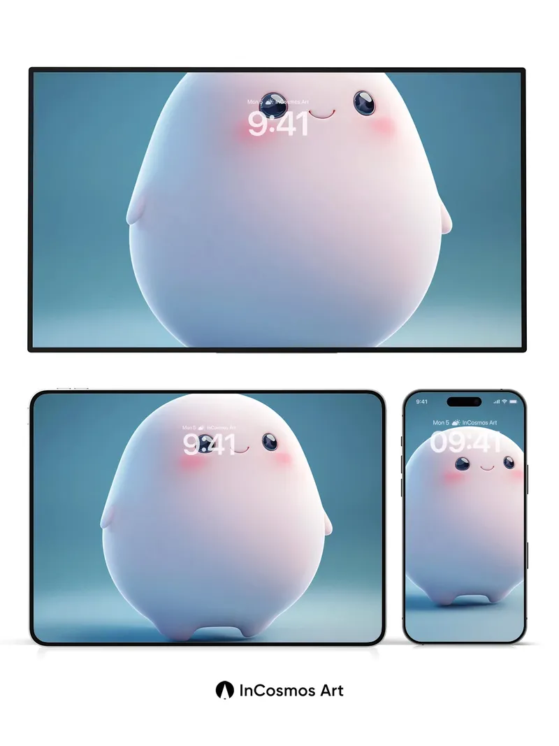 Soft Hug Wallpaper with Gentle Light