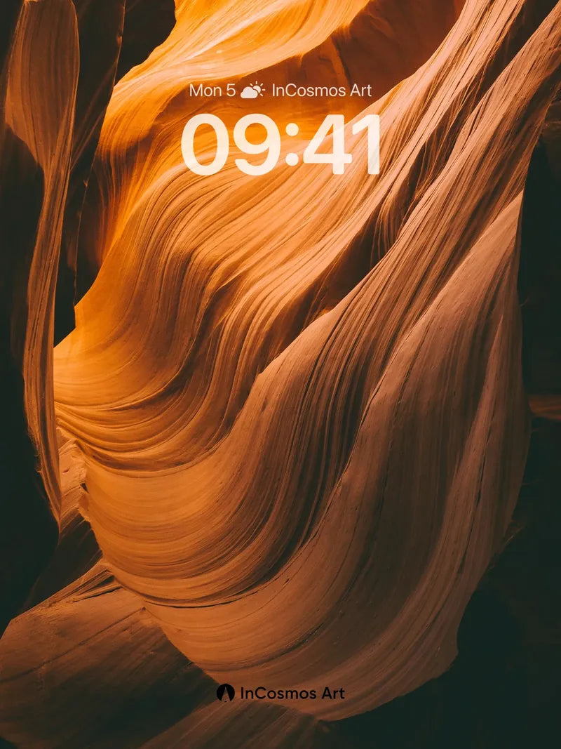 Canyon Hush Wallpaper with Golden Drift