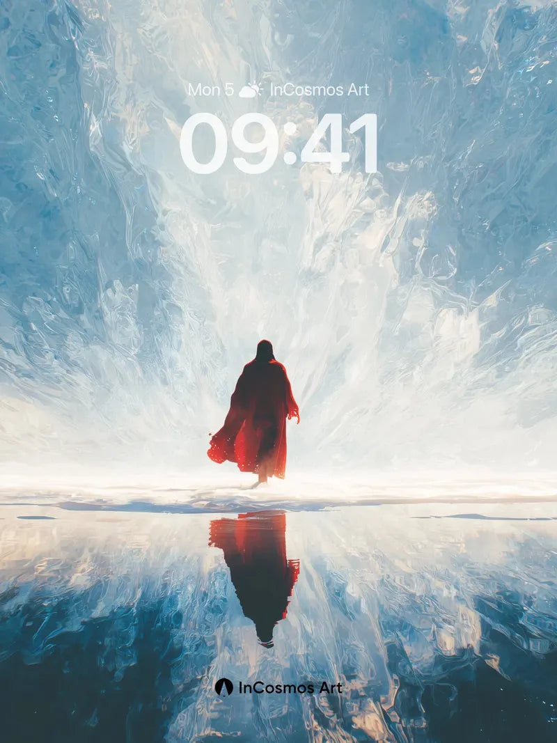 Serenity Mirage Wallpaper with Celestial Reflection wallpaper for iPhone, iPad & Mac