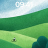 Serenity Ridge Wallpaper with Rolling Green Waves wallpaper for iPhone, iPad & Mac