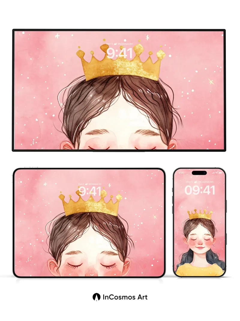 Serenity Crown Wallpaper with Starlit Hush