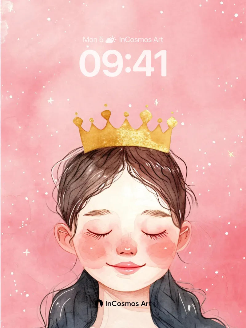 Serenity Crown Wallpaper with Starlit Hush