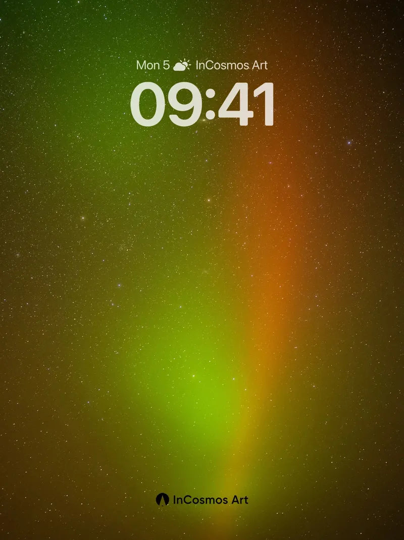 Aurora Veil Wallpaper with Starlit Breath