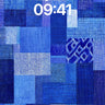 Indigo Tapestry Wallpaper with Hidden Patterns wallpaper for iPhone, iPad & Mac