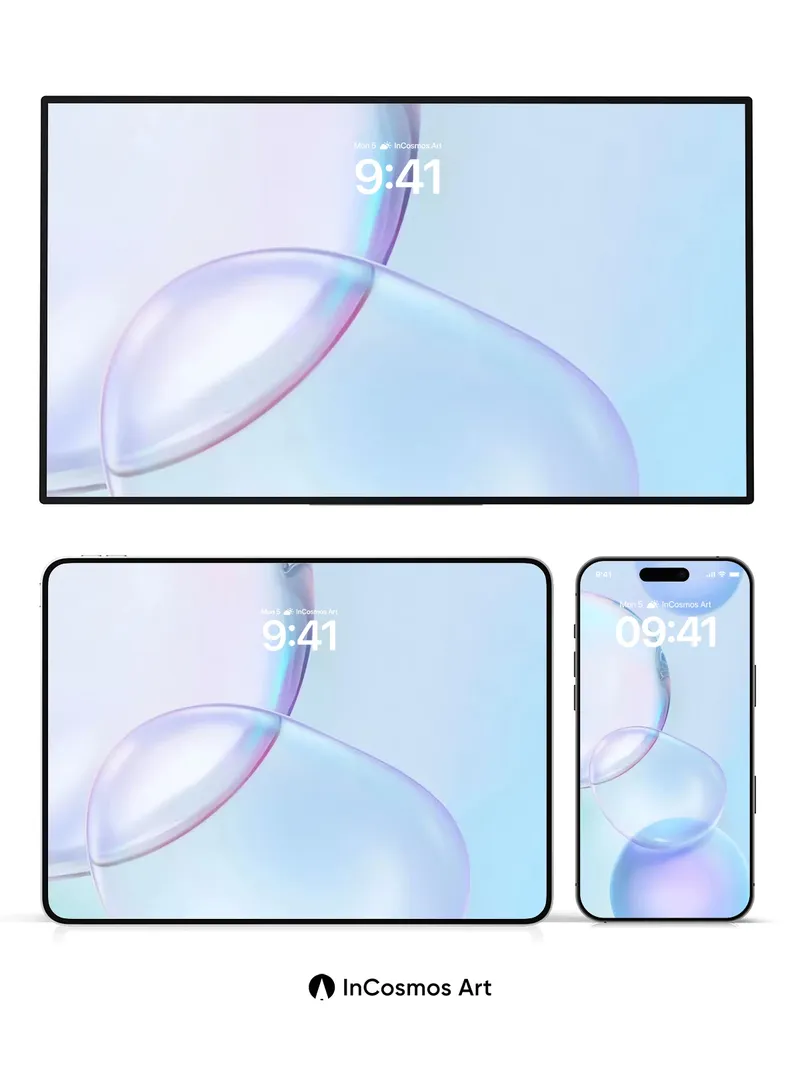 Serenity Bubble Wallpaper with Ethereal Light