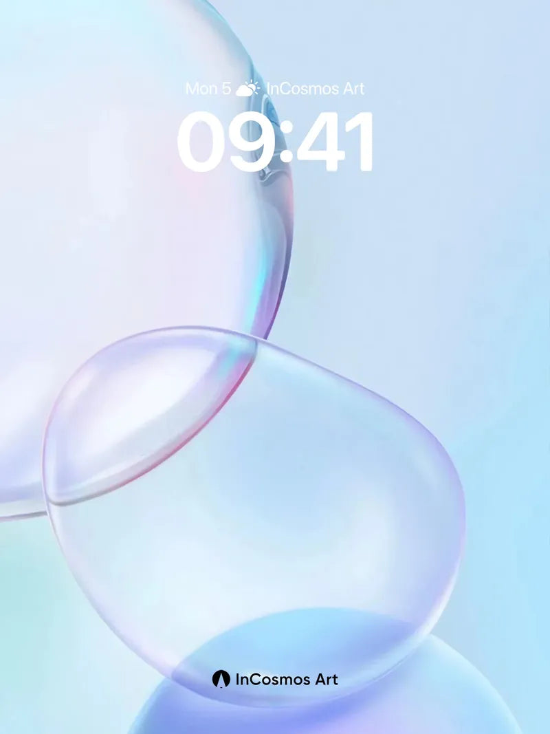 Serenity Bubble Wallpaper with Ethereal Light