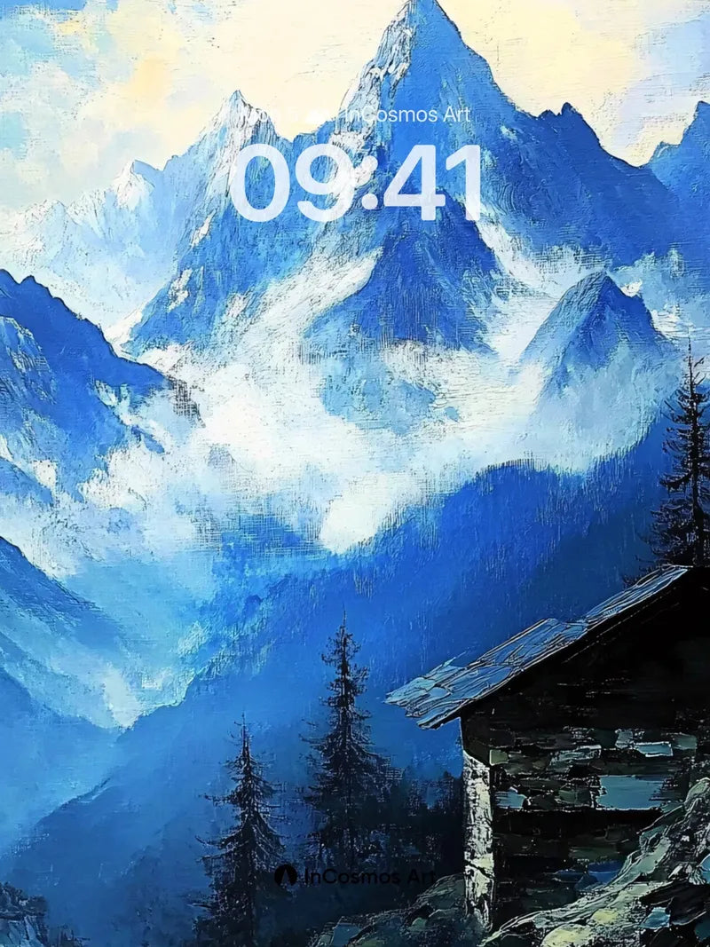 Frost-Crowned Silence Wallpaper with Whispering Pines