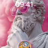 Surreal Marble Wallpaper with Pop Culture Watch wallpaper for iPhone, iPad & Mac