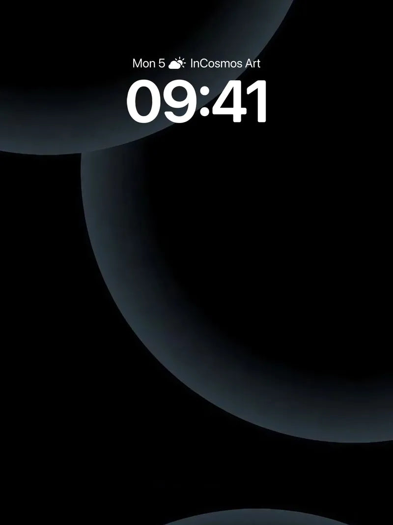 Void Echo Wallpaper with Floating Orbs