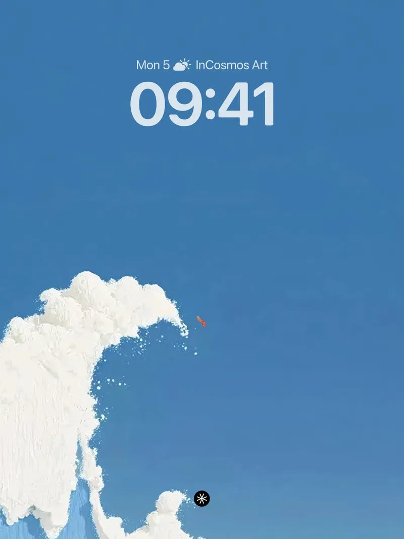 Serene Sky Wave Cloud Wallpaper
