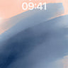 Serene Blue Gradient Wallpaper with Soft Haze wallpaper for iPhone, iPad & Mac