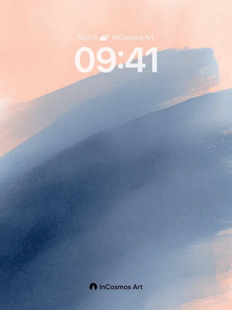Serene Blue Gradient Wallpaper with Soft Haze