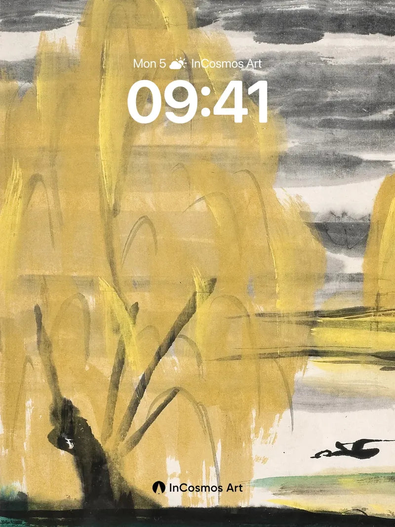 Golden Hush Wallpaper with Shadowed Water wallpaper for iPhone, iPad & Mac