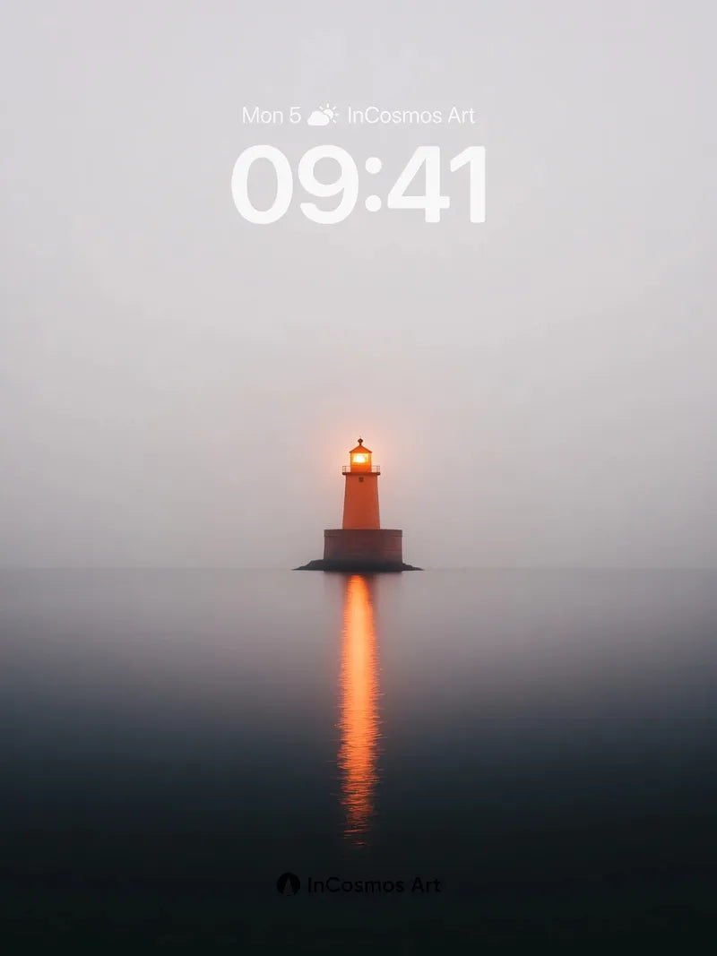 Serenity Beacon Wallpaper with Reflective Light