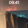 Cosmic Cliff Wallpaper with Starlit Edge wallpaper for iPhone, iPad & Mac