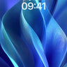 Luminous Wave Wallpaper with Cosmic Sheen wallpaper for iPhone, iPad & Mac
