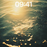 Golden Hush Wallpaper with Sunlit Water Trails wallpaper for iPhone, iPad & Mac