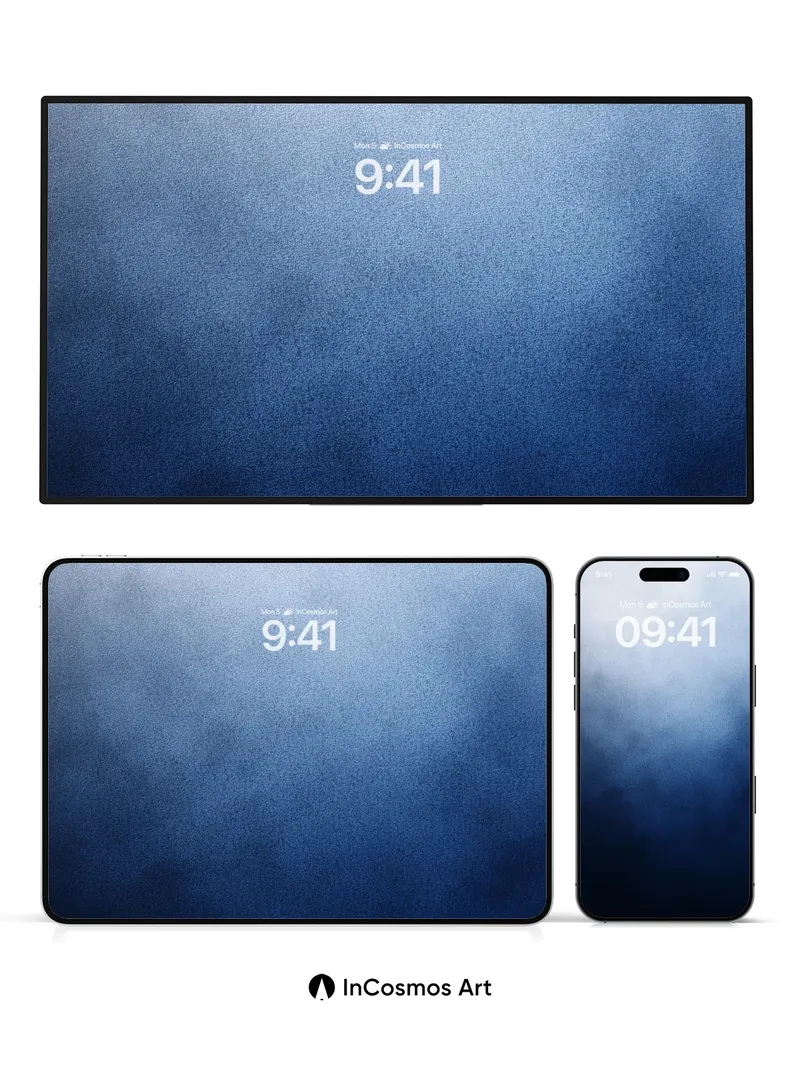 Nocturnal Hush Wallpaper with Deep Indigo Veil