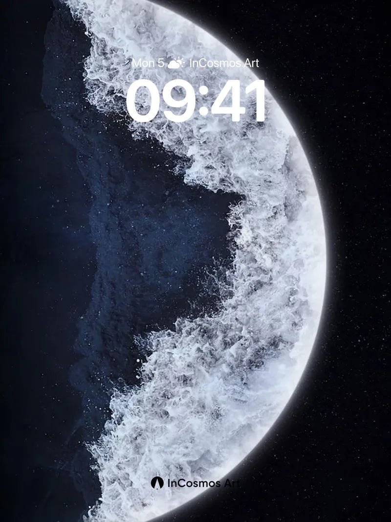 Celestial Veil Wallpaper with Frozen Light wallpaper for iPhone, iPad & Mac