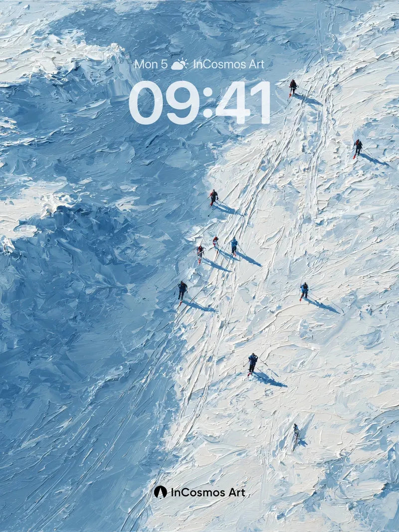 Silent Ascent Wallpaper with Frozen Trails wallpaper for iPhone, iPad & Mac
