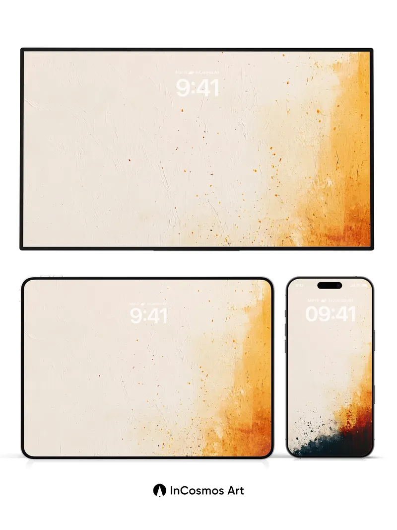 Burnt Horizon Wallpaper with Ashen Whispers