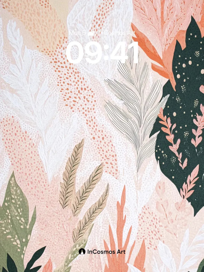 Whispering Fern Wallpaper with Dappled Light wallpaper for iPhone, iPad & Mac