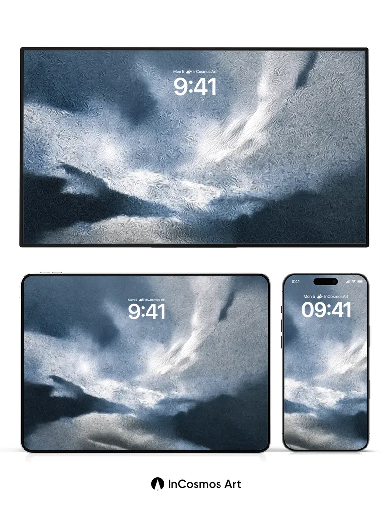 Storm's Breath Wallpaper with Whispering Clouds