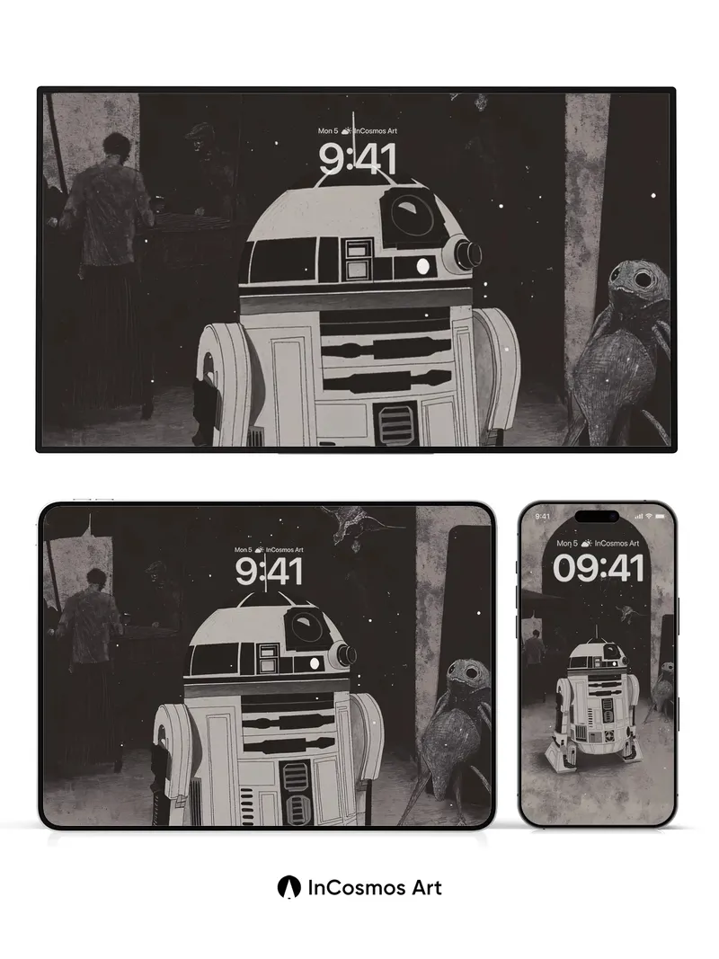 Stellar Silence Wallpaper with Droid Echo