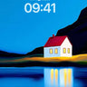 Serene Lakeside Cabin Wallpaper wallpaper for iPhone, iPad & Mac