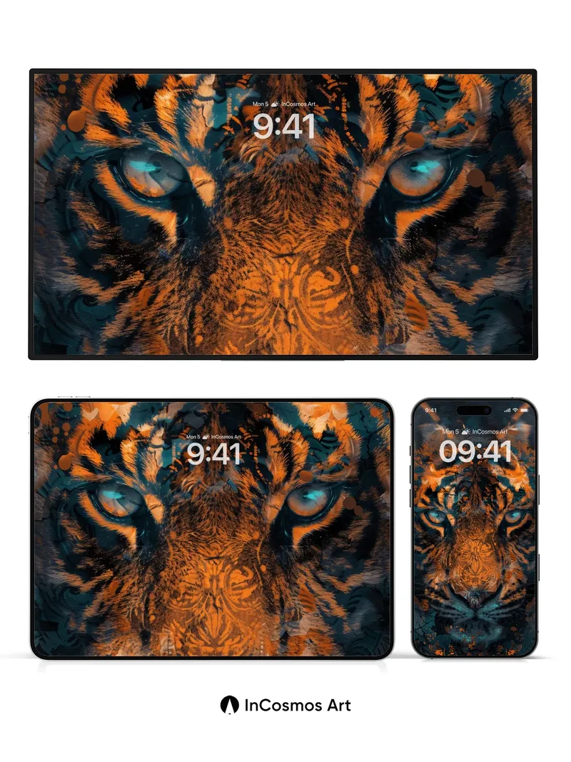 Feral Ember Wallpaper with Mythic Gaze