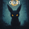Nocturnal Whisper Wallpaper with Celestial Ring wallpaper for iPhone, iPad & Mac